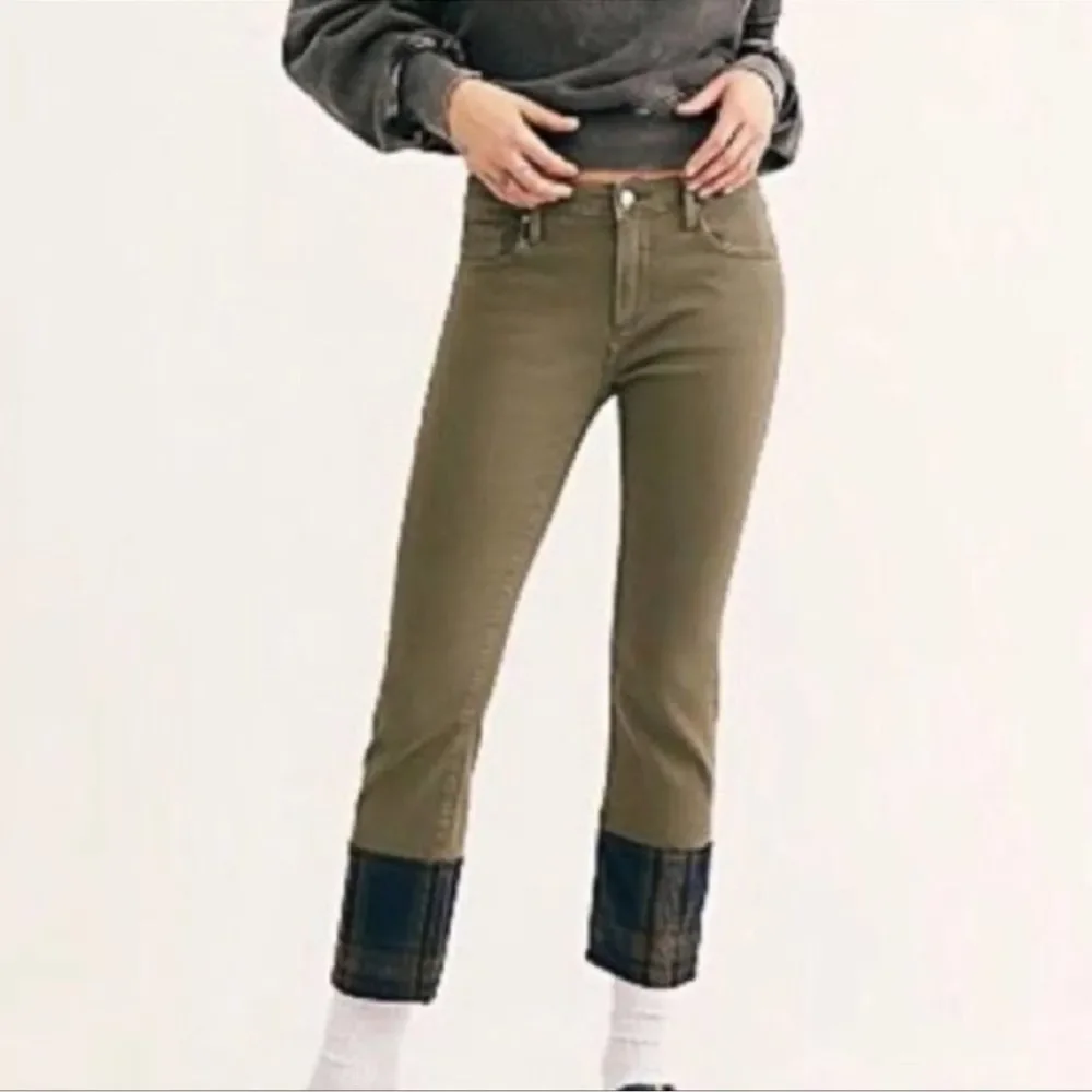 Driftwood Collette Green Cropped Denim Pants Jeans - Picture 2 of 14